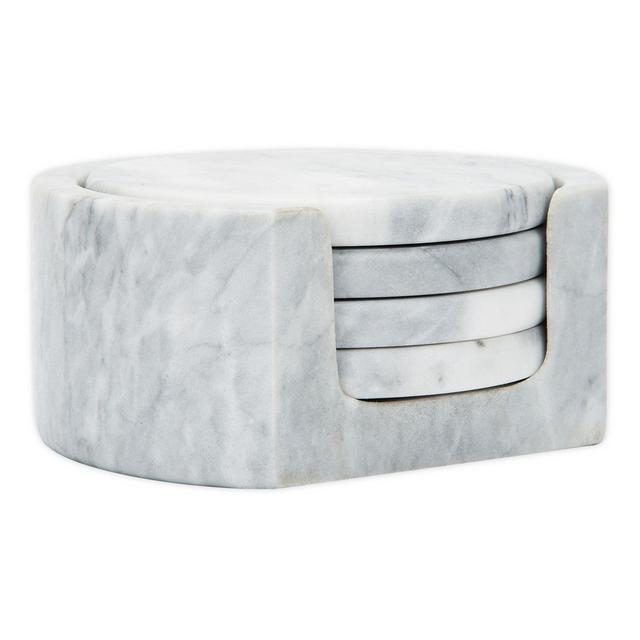 Fox Run® 5-Piece Marble Coaster Set
