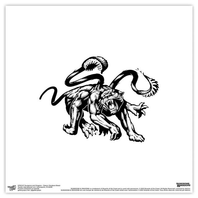 Trends International Gallery Pops Dungeons & Dragons - Classic Displacer Beast Wall Art, Unframed Version, 12" x 12"