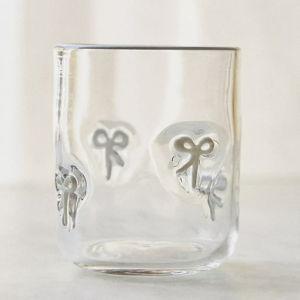 Icon Juice Glass - White Bow