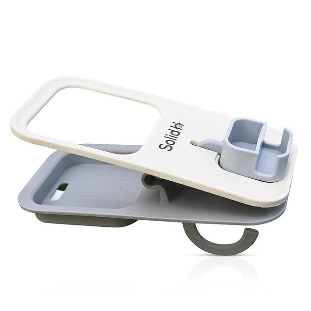 Clip on Cup Holder for Beach Chairs with Phone Holder - Multifunctional Beach Cup Holders, Desk Cup Holder, Adirondack Chair Cup Holder- Easy to Use Beach Drink Cup Holder