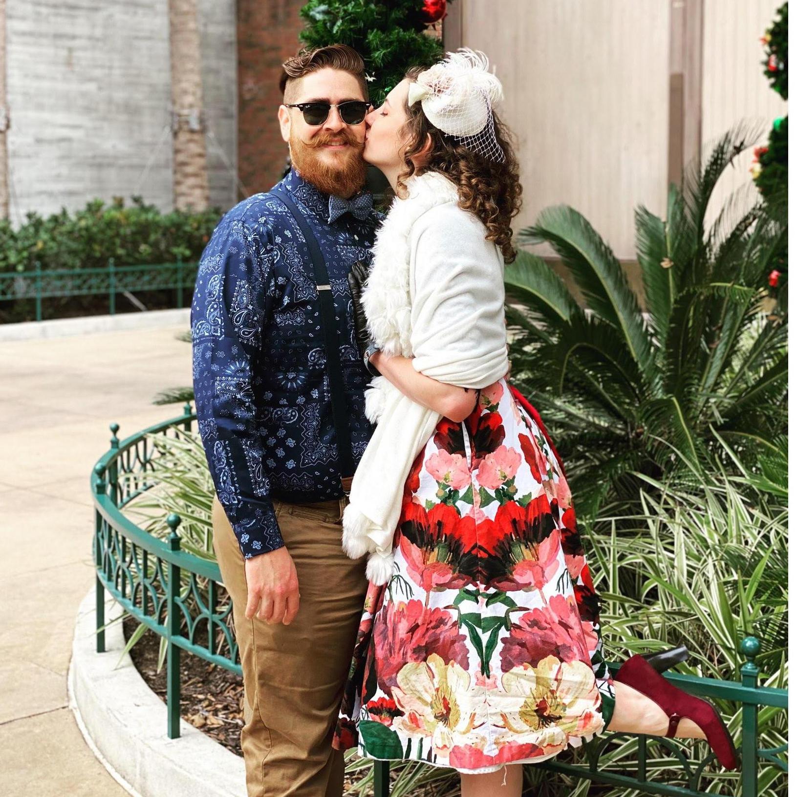 We are huge Disney fans! Last year we went to our very first Dapper Day at Hollywood Studios and had such an amazing time getting dressed up with our family!