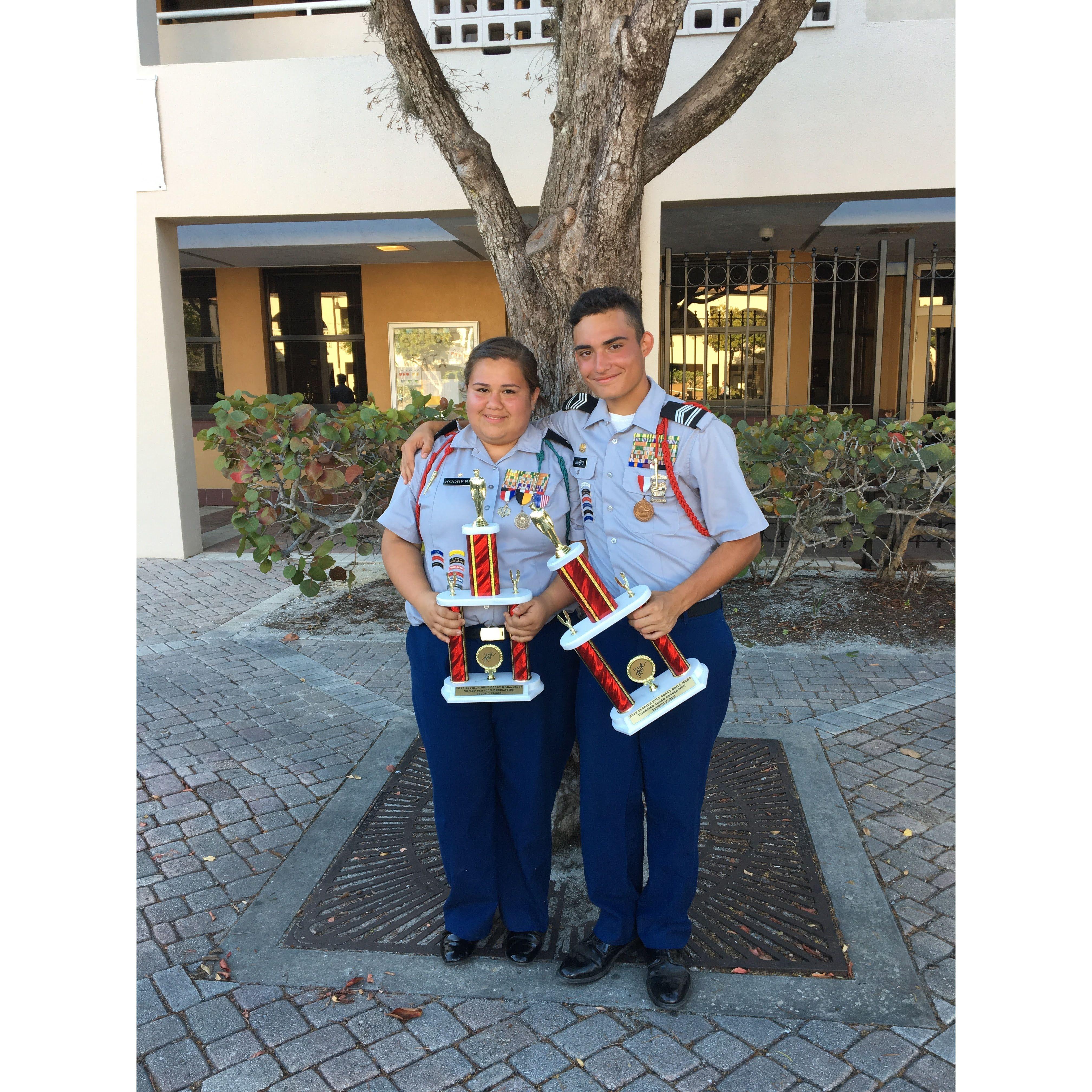 Spent most of our weekends doing competitions together.