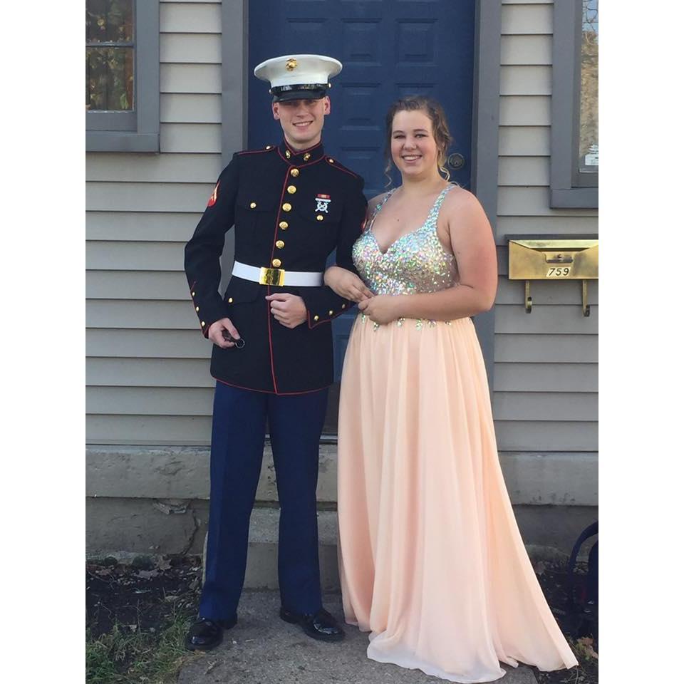 Our first date! The Marine Corps Ball, November 5th  2016