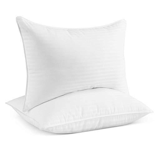 Beckham Hotel Collection Gel Pillow (2-Pack) - Luxury Plush Gel Pillow - Dust Mite Resistant & Hypoallergenic - King