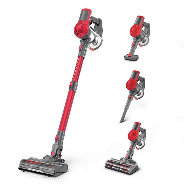 Cordless Vacuum Cleaner 21Kpa Strong Suction, Stick Vacuum with 2.5H Fast Charging Detachable Battery, Powerful Brushless Motor, Ultra Quiet Lightweight for Hardwood Floor Carpet Pet Hair -APOSEN H11S