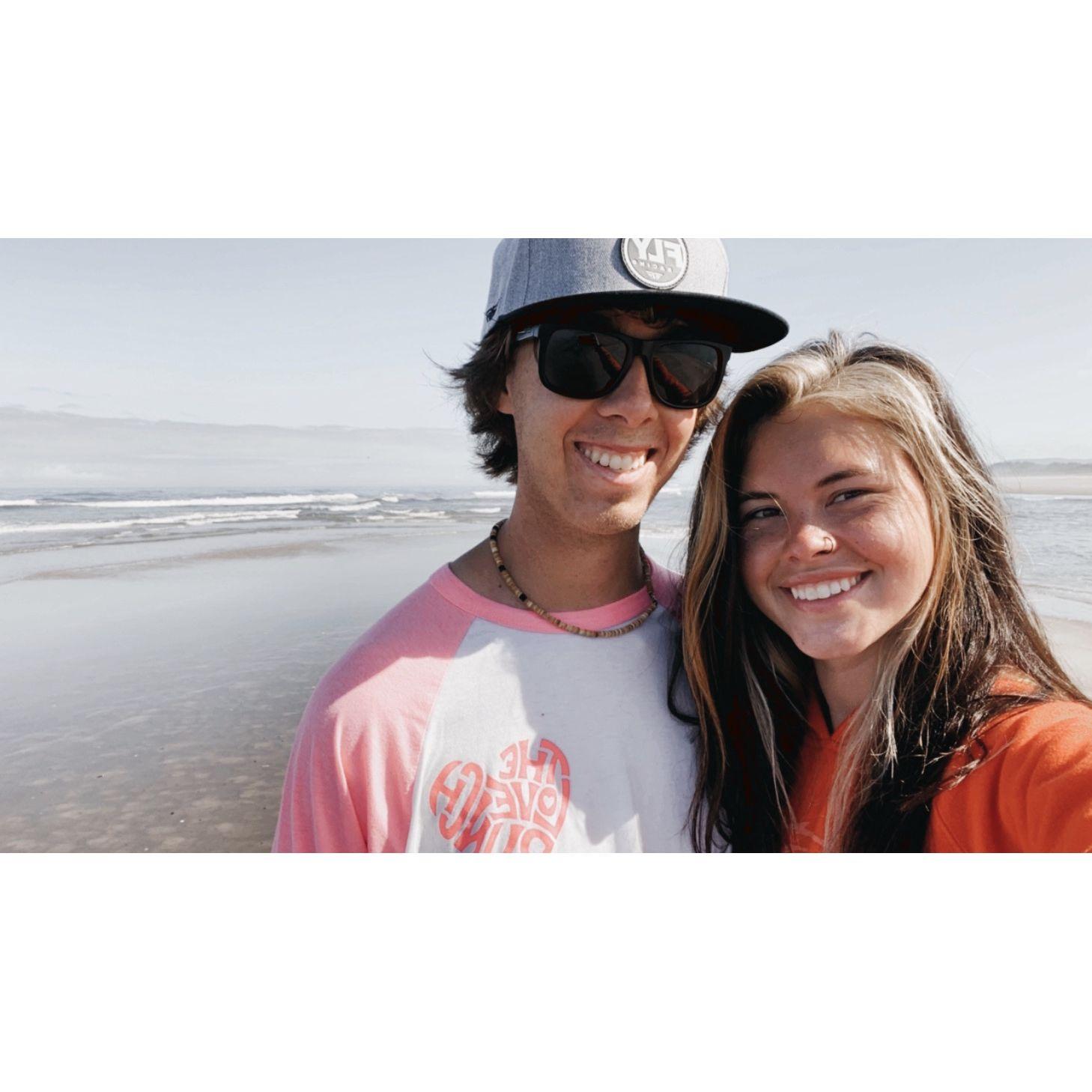 Our first vacation together at the Oregon Coast