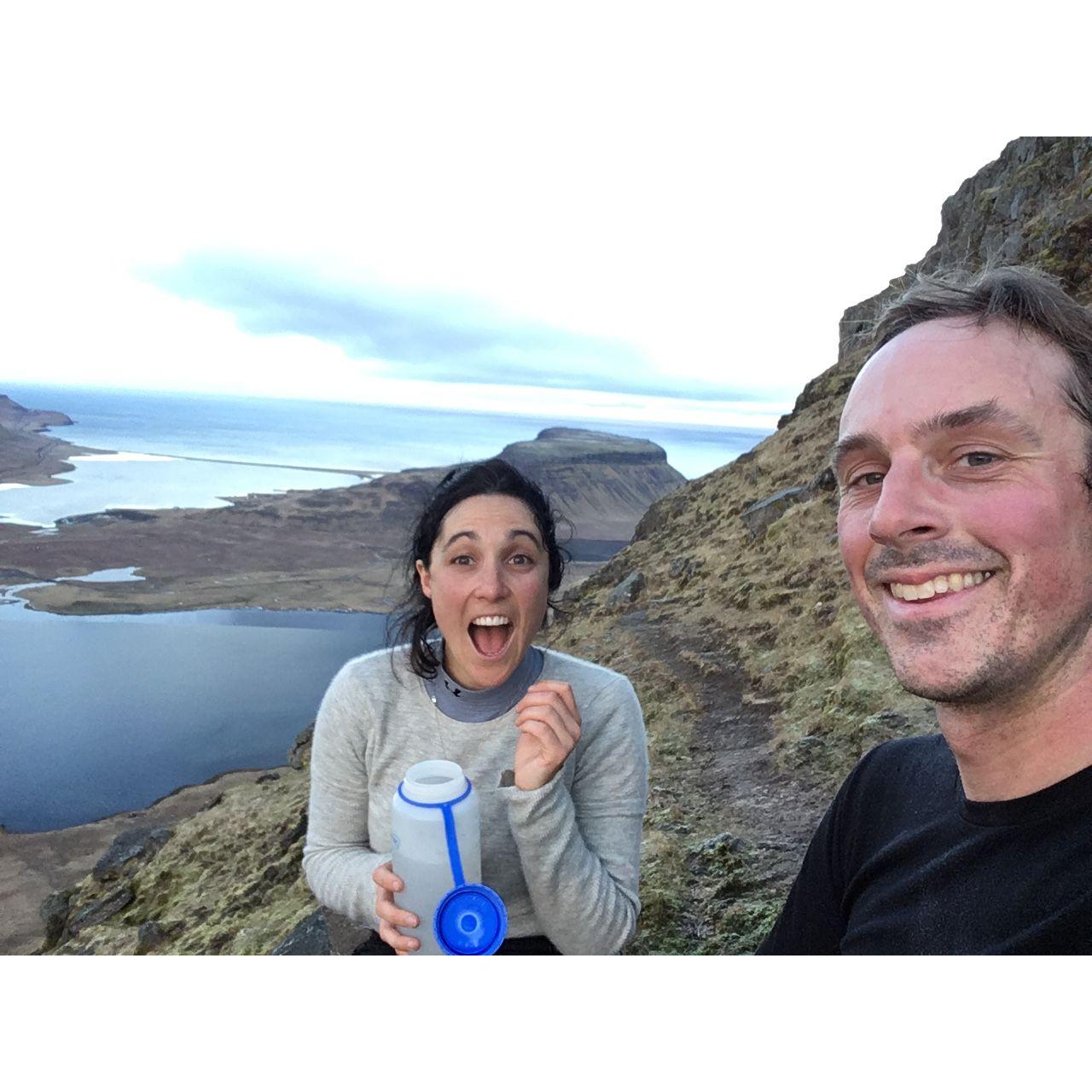 Hiking Kirkjufell in Iceland