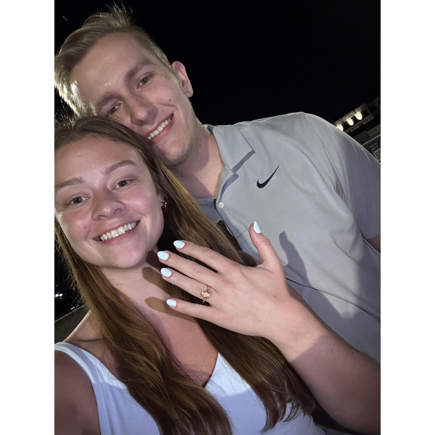 The night of the proposal, July 4th, 2025