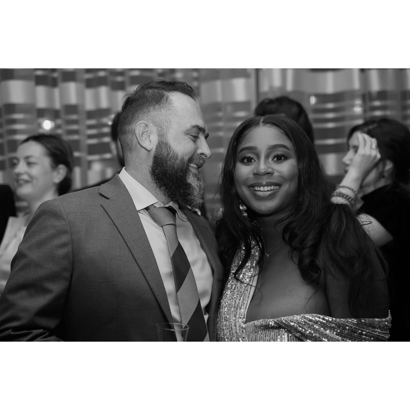 Our engagement party in Boston