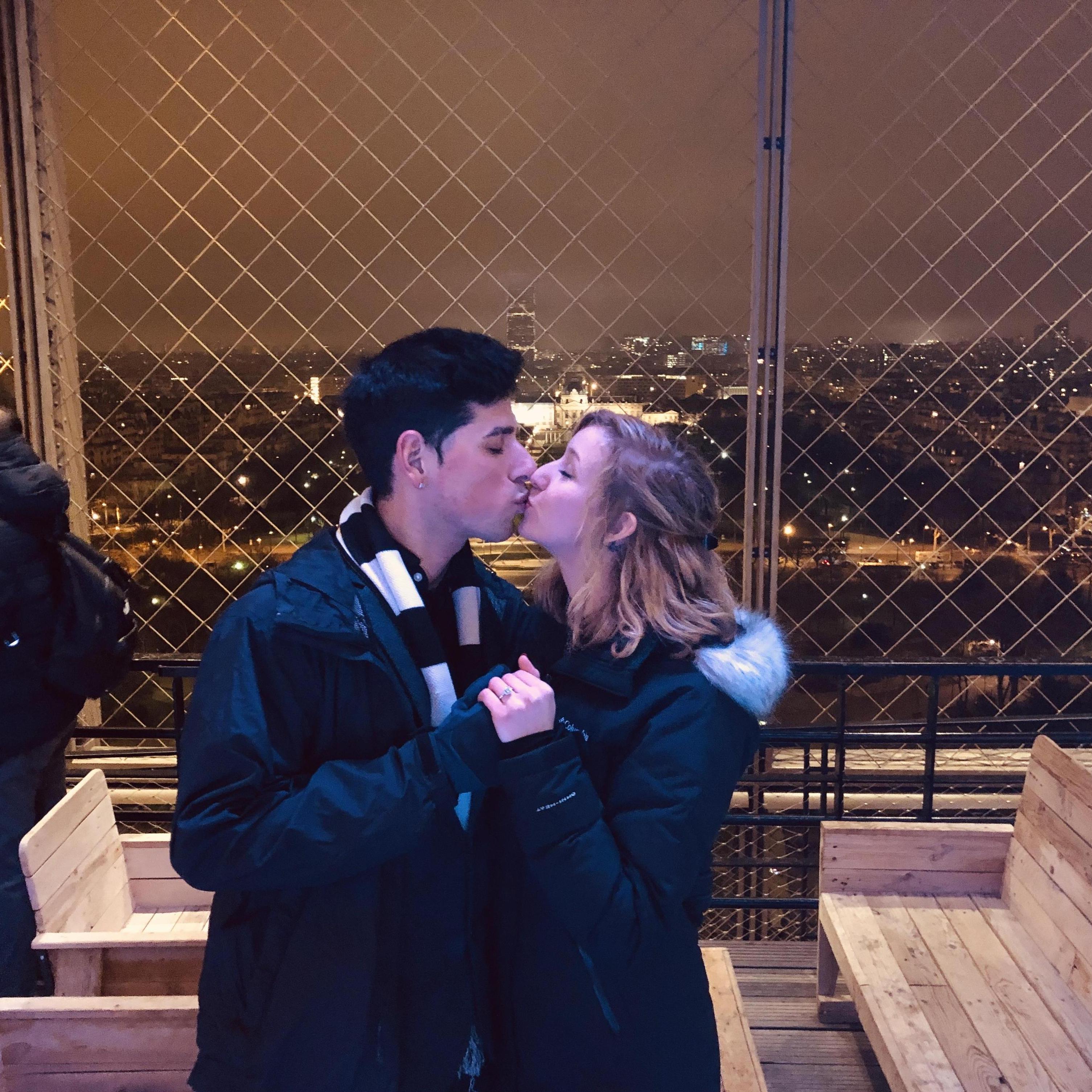 Our first photo as an engaged couple!