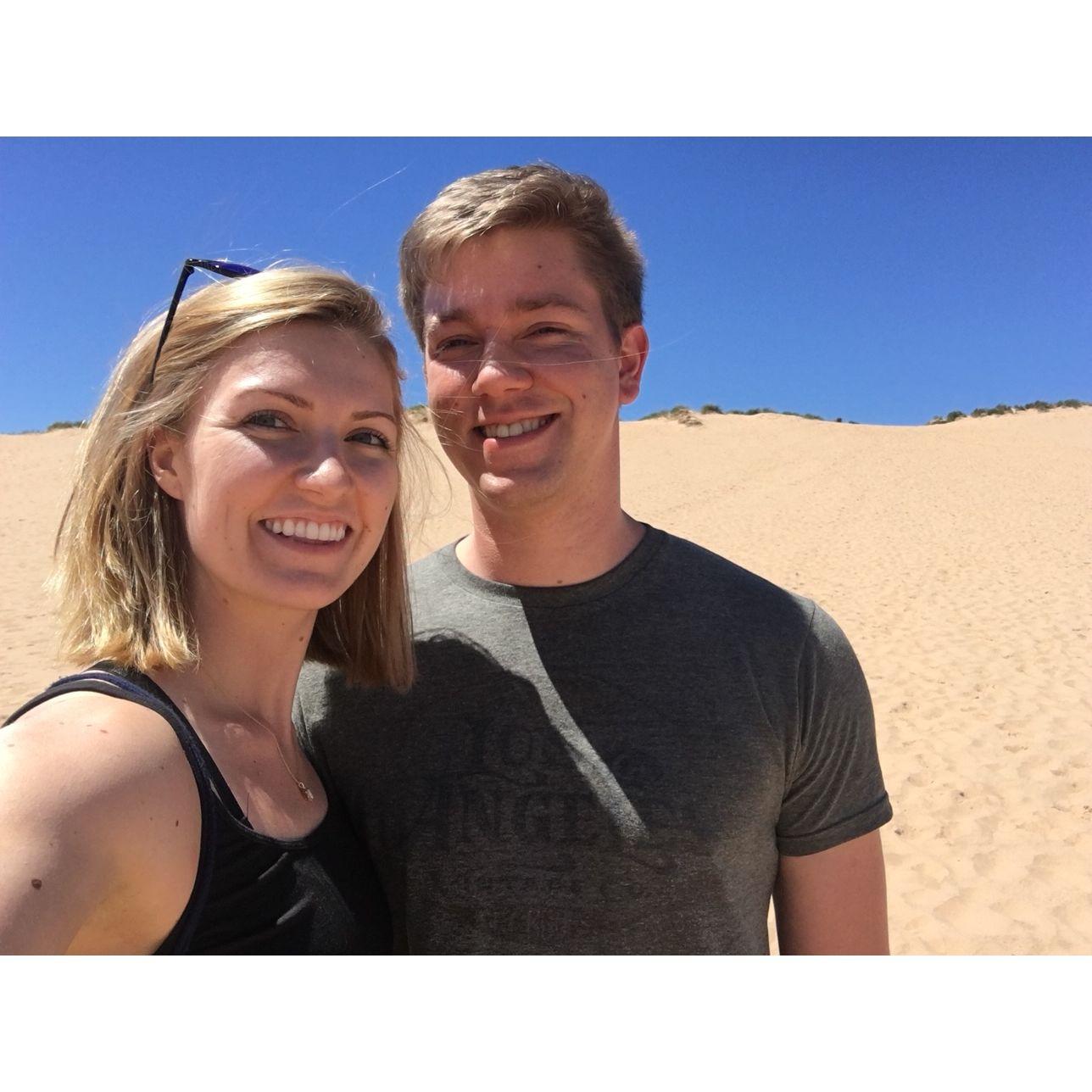 Visiting Sleeping Bear Dunes for Nicole's birthday