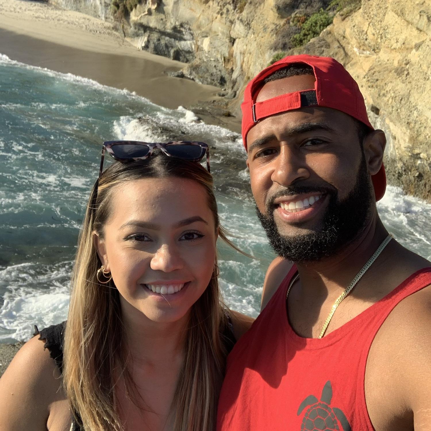 Our first picture as boyfriend and girlfriend