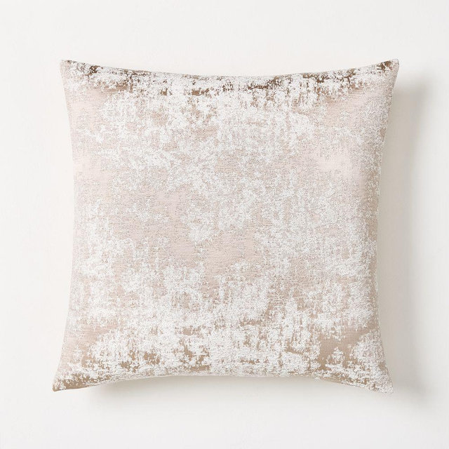Abstract Jacquard Pillow Cover, Sand, 20X20
