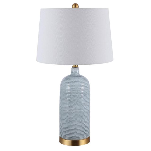 Stark Glass Table Lamp - Blue - Safavieh.