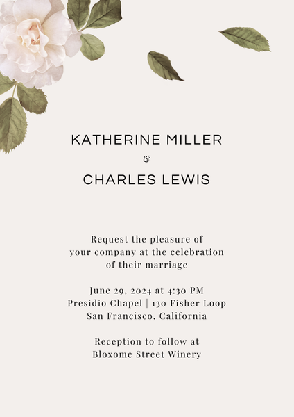 Woads Classic | Ivory | Zola Wedding Invitations
