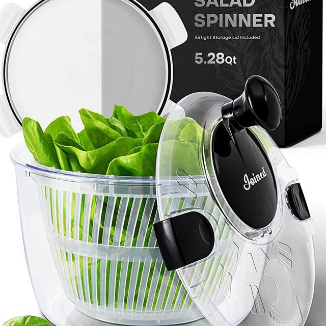 2x Electric Salad Spinner - Lettuce Vegetable Dryer, USB Rechargeable, Quick Drying Lettuce Fruit Spinner with Bowl, Size: 20, Blue