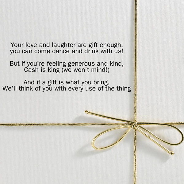 Cash & Gifts!