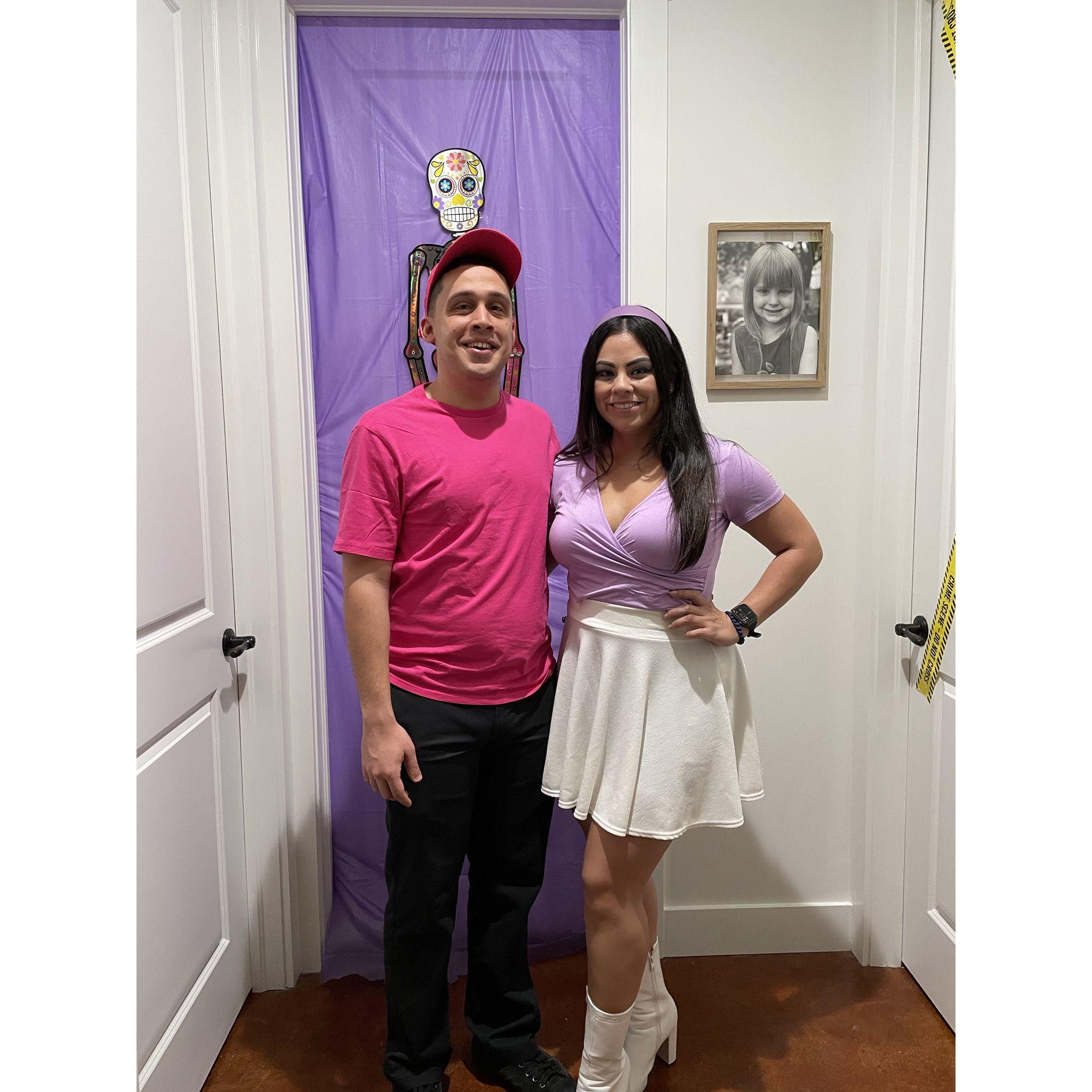 First Halloween together dressed up as Timmy Turney & Trixie Tang