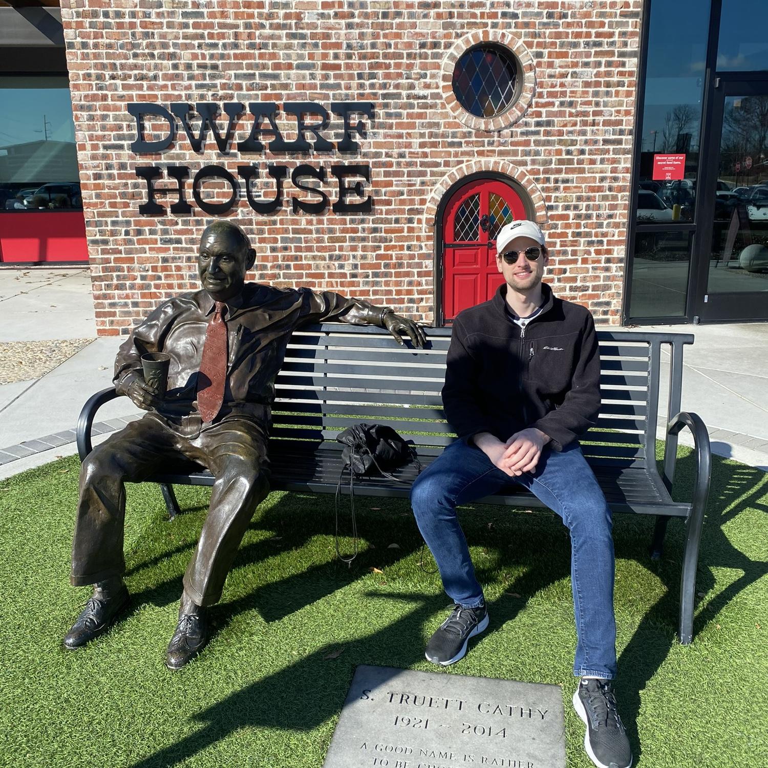David deserved his own picture for this moment. This was on our trip to Atlanta, GA. We visited The Dwarf House, a restaurant modeled after Chick-fil-A founder Truett Cathy’s first restaurant.