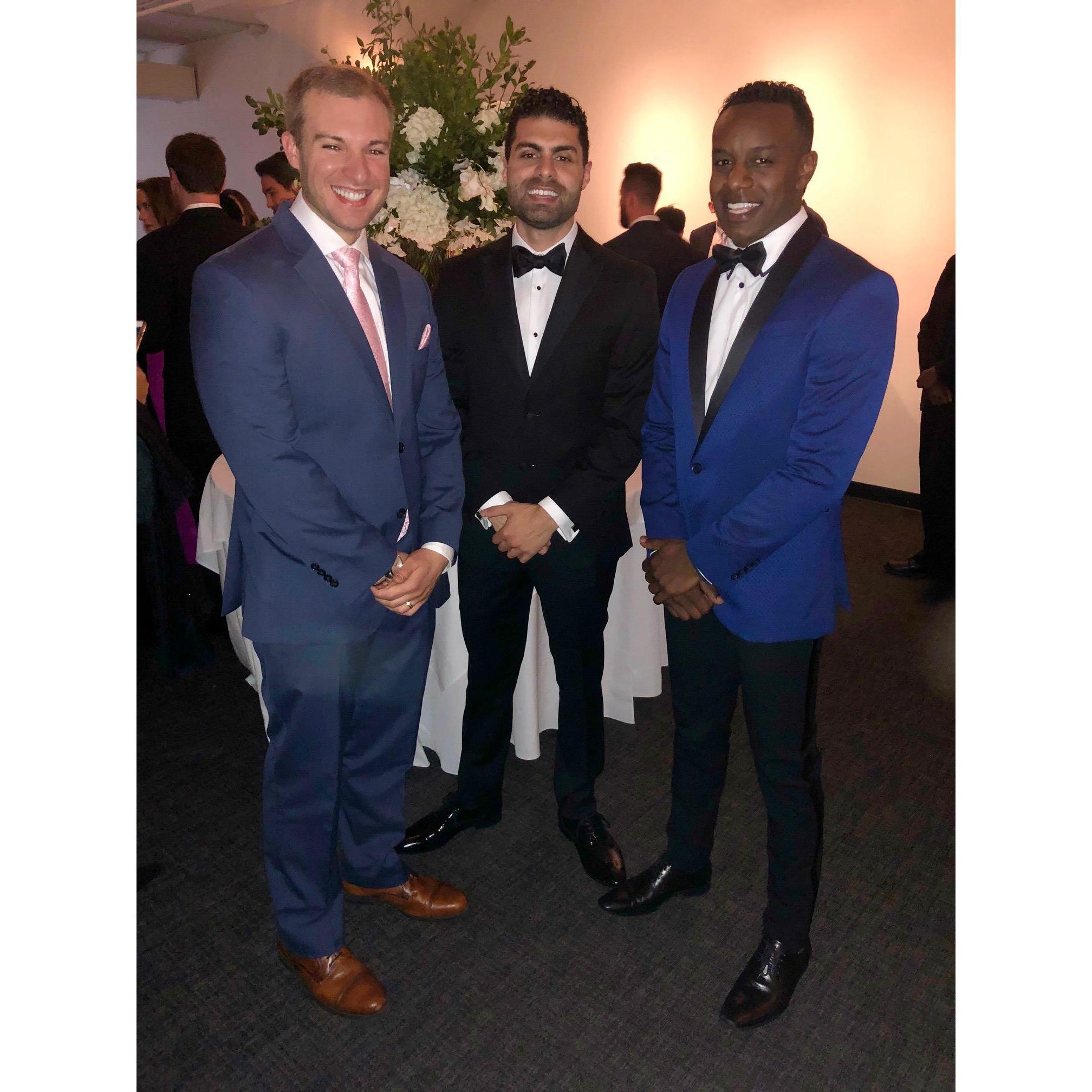 Groomsmen Patrick and Osama