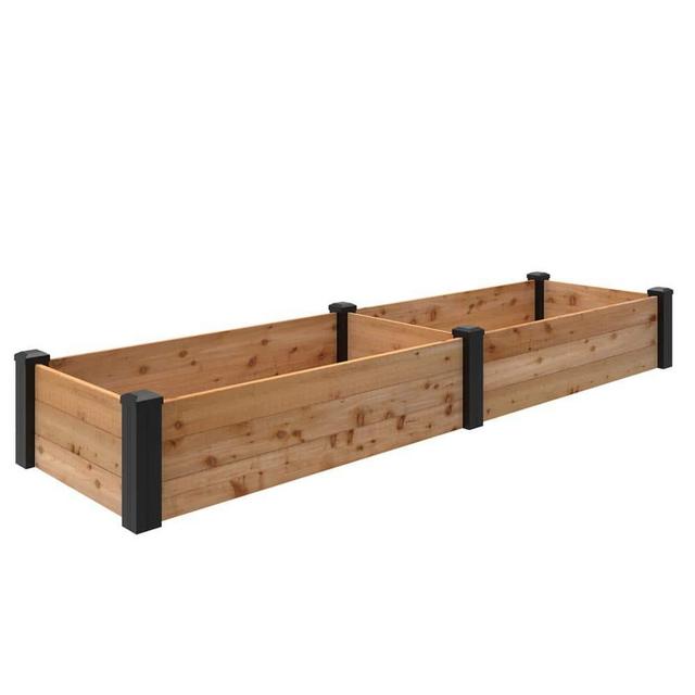 Haven 2 ft. x 8 ft. Natural Cedar Raised Garden Bed (11 in. H)