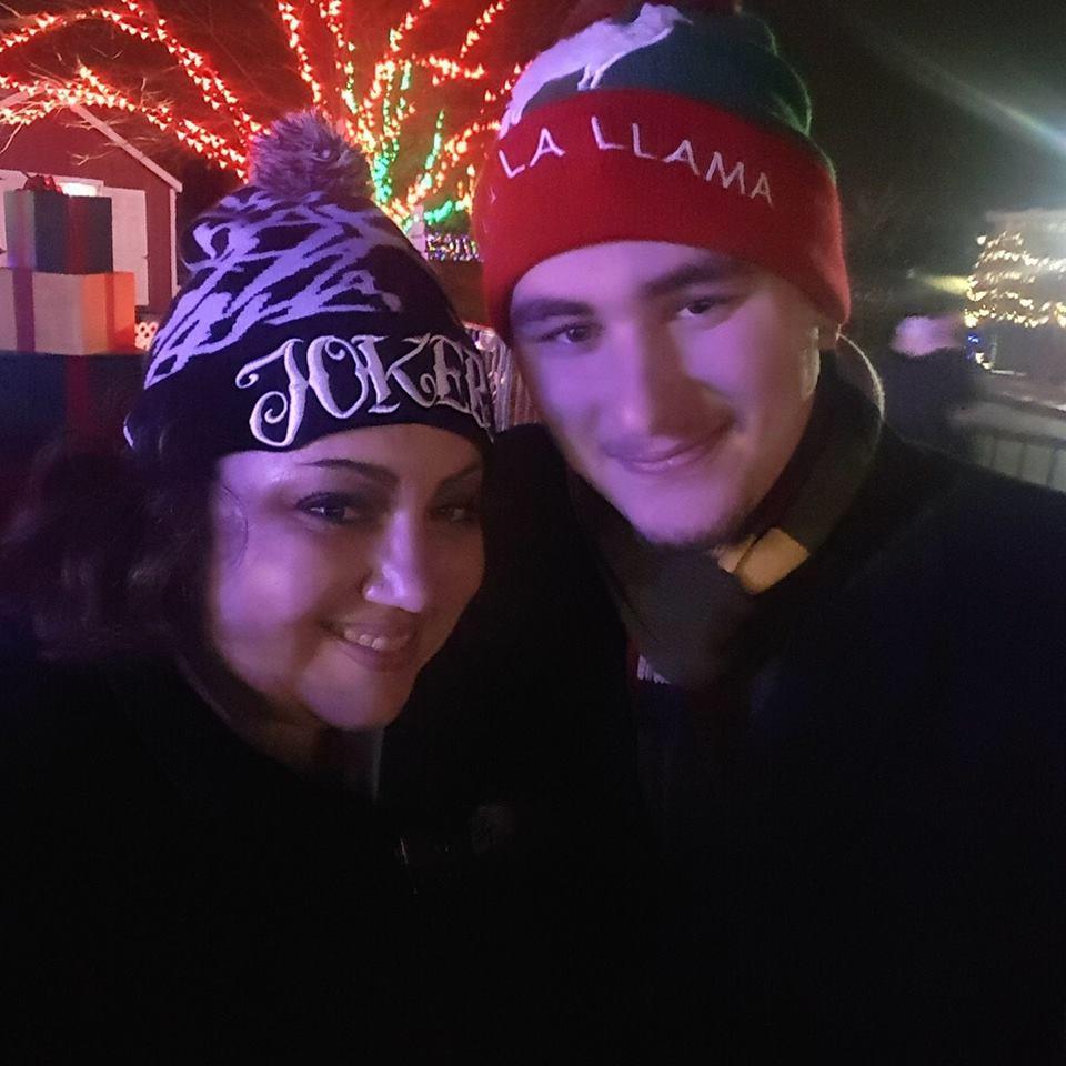 One of our first outings together as a family. We went to this Christmas light show.