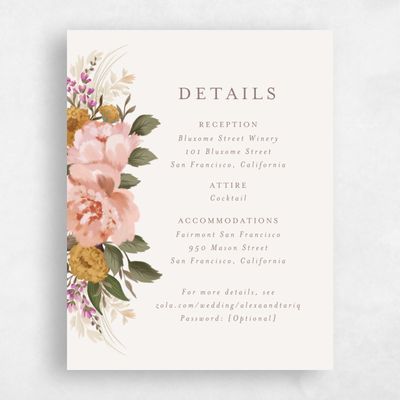 Light Oatmeal, Beige Wedding Enclosure - Juniper