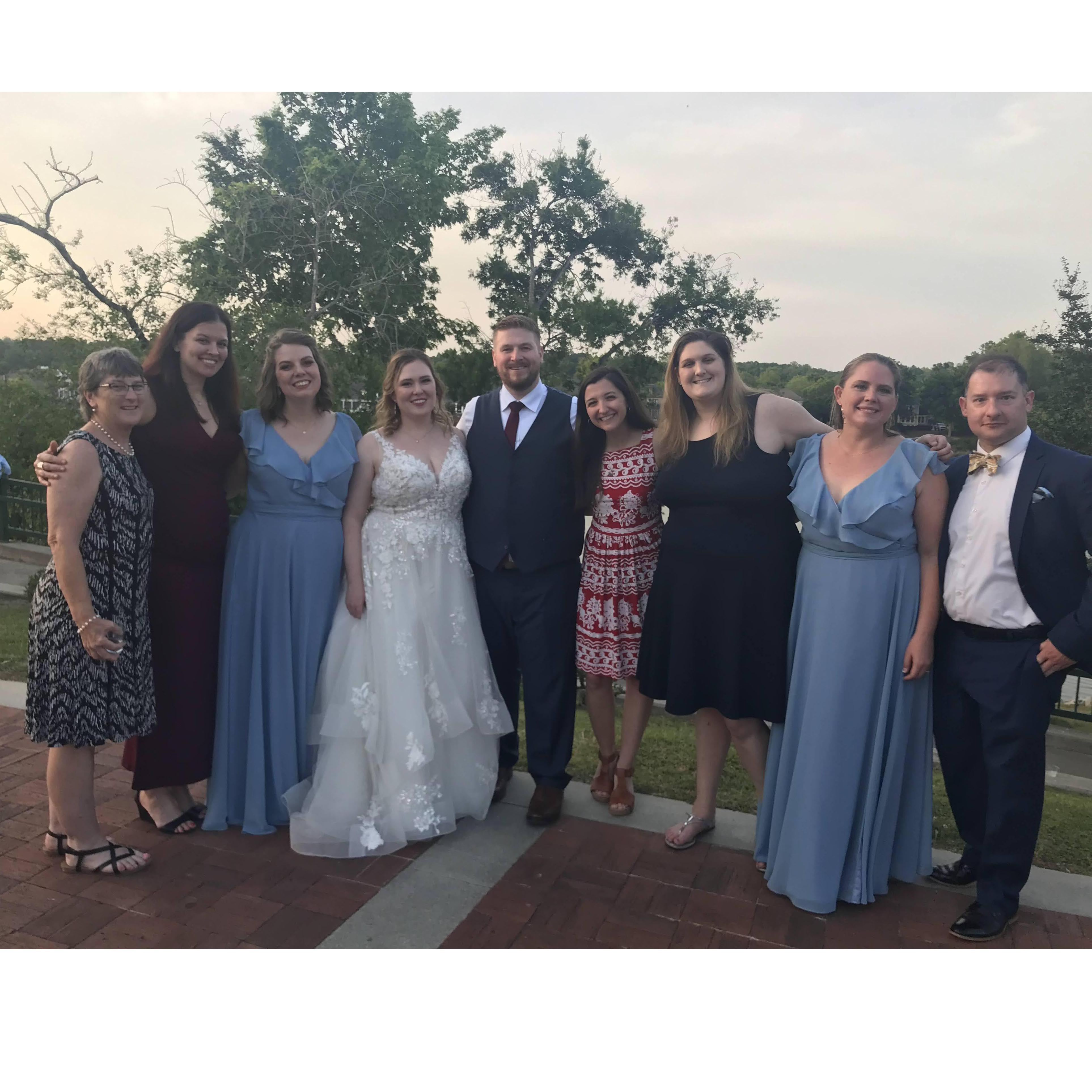 South Carolina friends united at Sara and Malcolm's Wedding! Cheers to the happy couple!