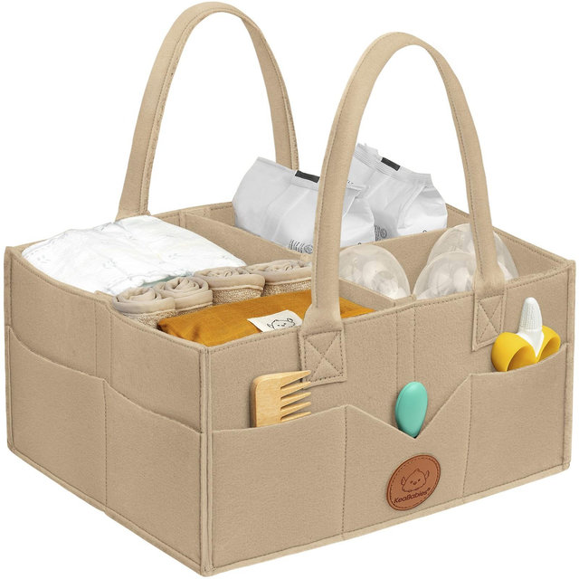 Original Baby Diaper Caddy Organizer, Large Storage Caddy Organizer for Nursery, Changing Table )