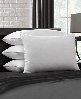 Ella Jayne Superior Cotton Blend Shell Soft Density Stomach Sleeper Down Alternative Pillow, Queen - Set of 4