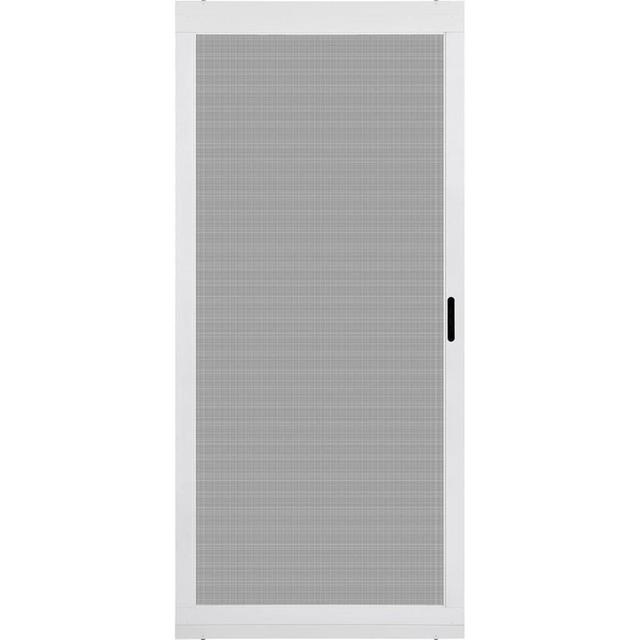 K.D. Heavy Duty Aluminum Sliding Patio Screen Door Kit - 2.5" Frame Insect Proof for Patio Backyard Kitchen and Bedroom (White, 36''x80'')