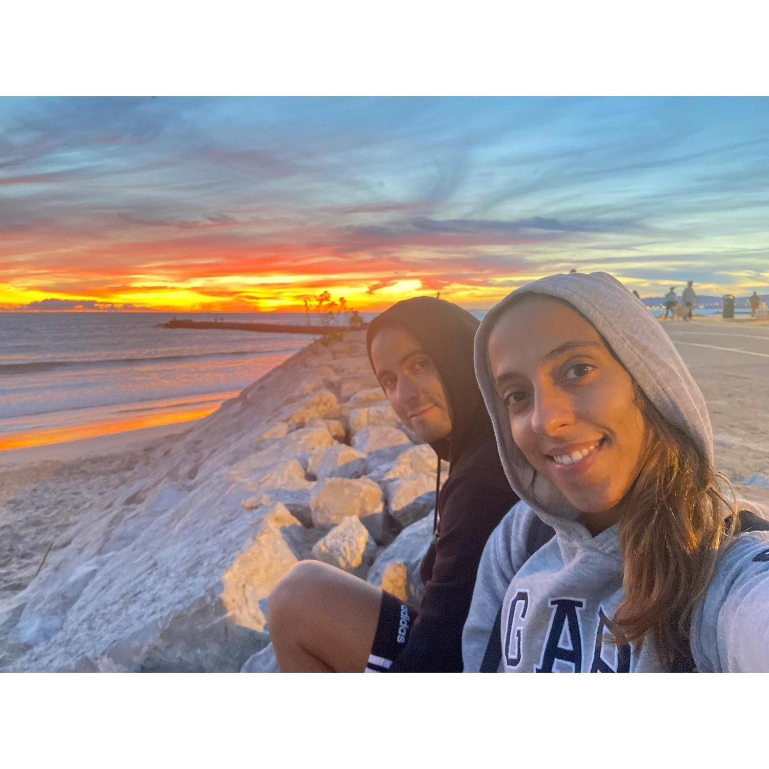 Mais um sunset, desta vez na Costa da Caparica