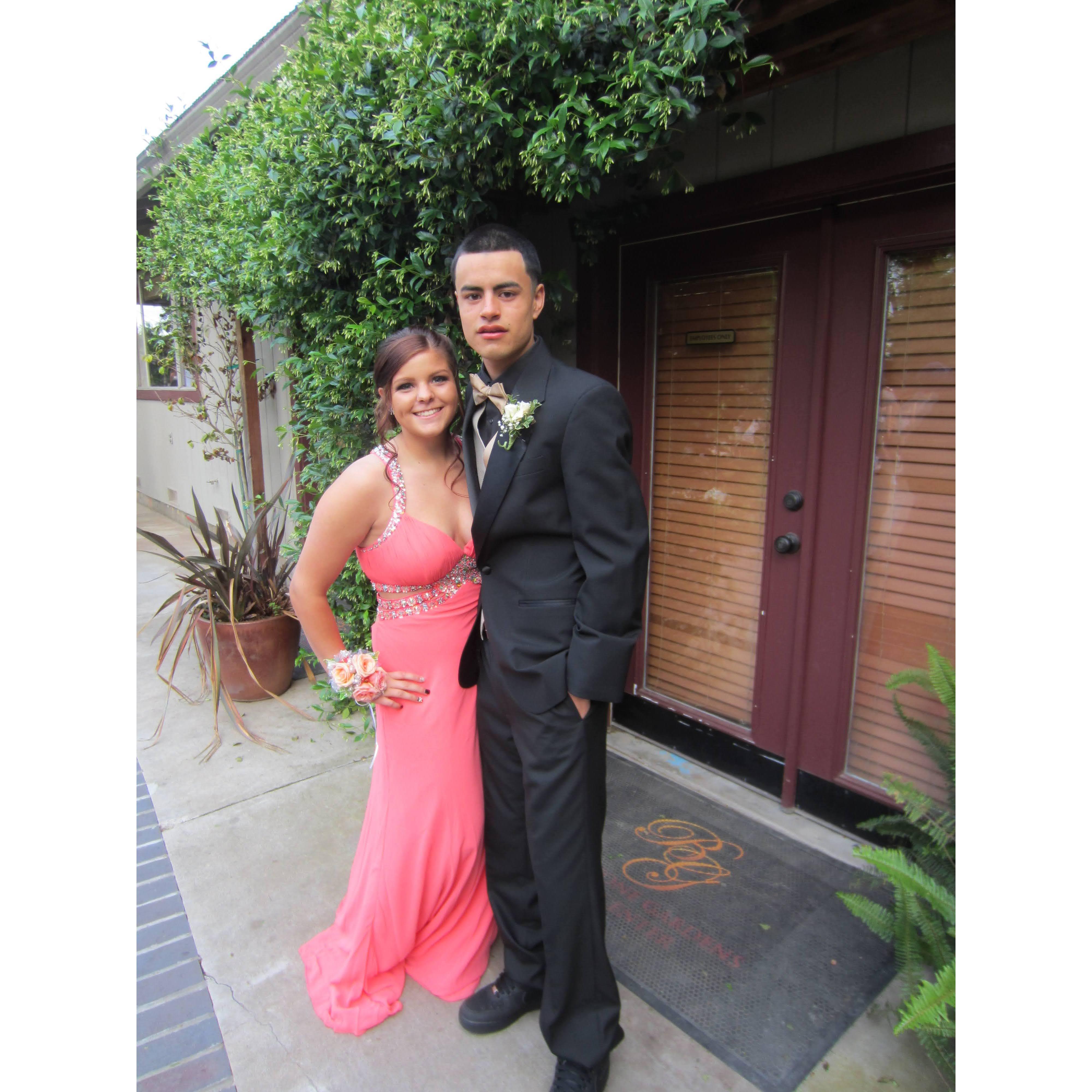 April 26, 2014 | Our first photo. Ironically, we were both guests at Freedom High School's junior prom 2014. Anthony was a senior & Baylee was a sophomore.