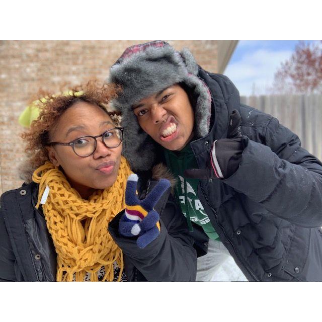 Our first snow storm together!