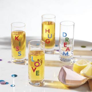 Good Times Celebrate Assorted 4-Piece Shot Glass Set