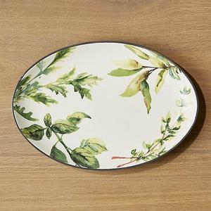 Herb Oval Platter