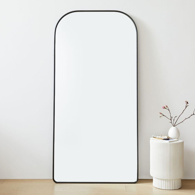 Streamline Floor Wide Arch Mirror, Dark Bronze, 35x72