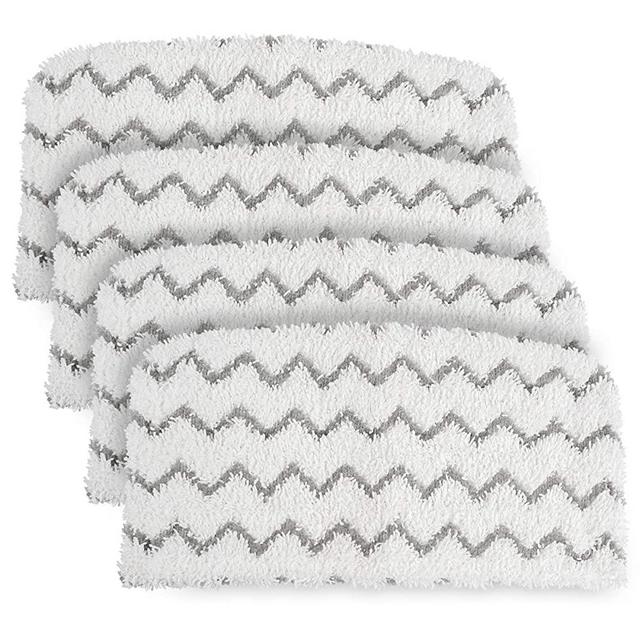 4 PCS Replacement Pads Accessory for Shark Steam Mop S1000, S1000A, S1000C, S1000WM, S1001C, Dirt Grip Pads, Microfiber Washable & Reusable