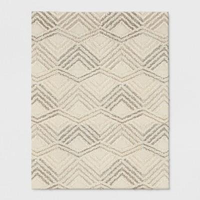 Cream Diamond Tufted Area Rug 9'x12' - Project 62™