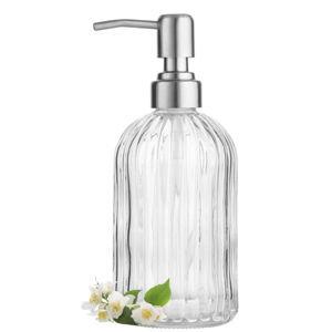 Clear Glass Soap Dispenser