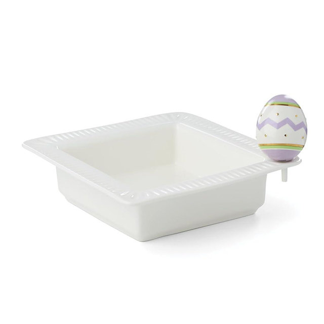 Lenox 897861 Profile Poppers Square Bowl & Easter Egg Set
