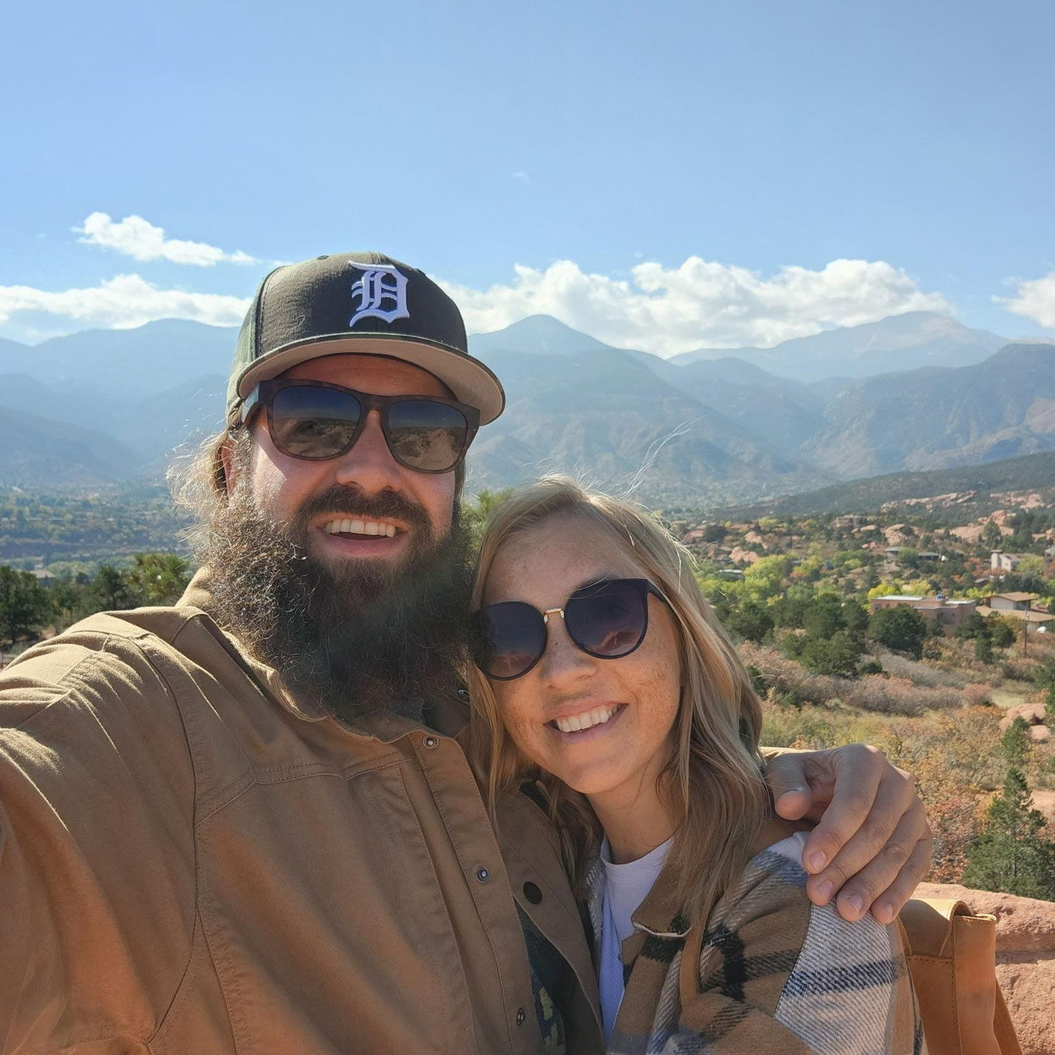 In our happy place - out in nature - seeing the sights, exploring this amazing world!