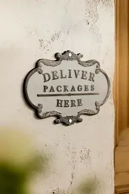 Deliver Packages Here Sign