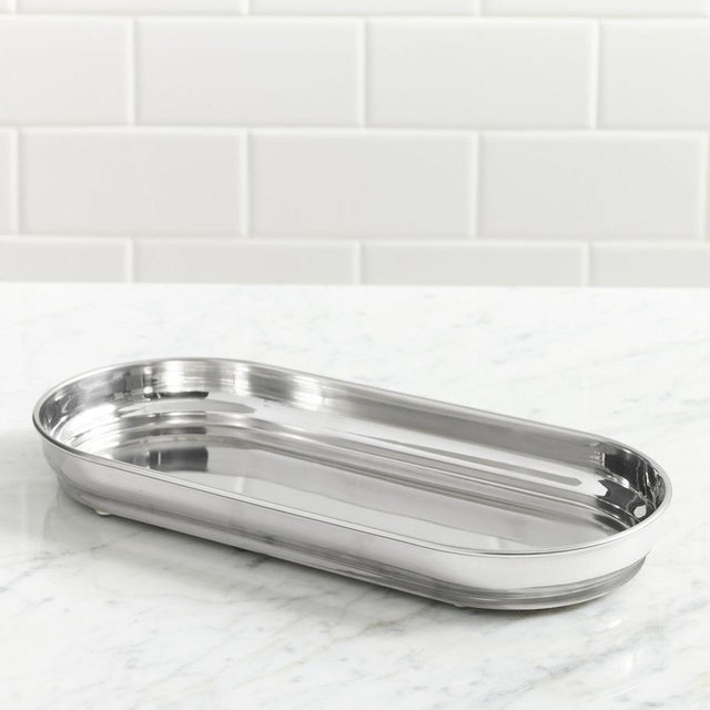 Mercer Polished Nickel Bathroom Tray