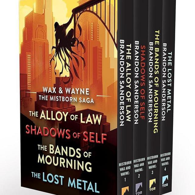 Wax and Wayne, The Mistborn Saga Boxed Set: Alloy of Law, Shadows of Self, Bands of Mourning, and The Lost Metal