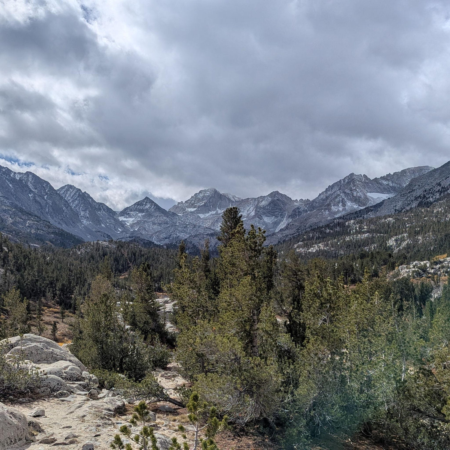 View from the Little Lakes Valley hike, ~5-6 miles