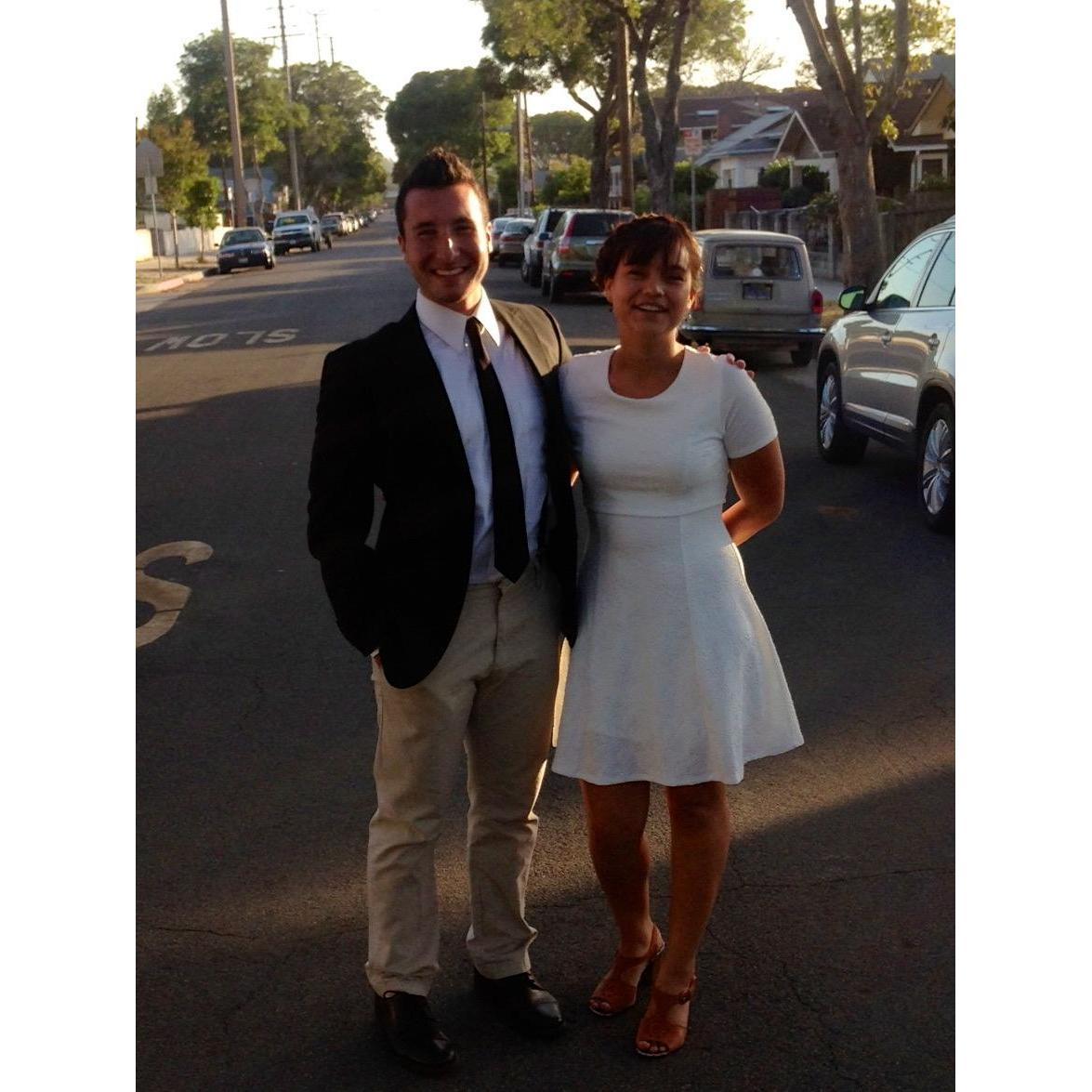 Our first date.