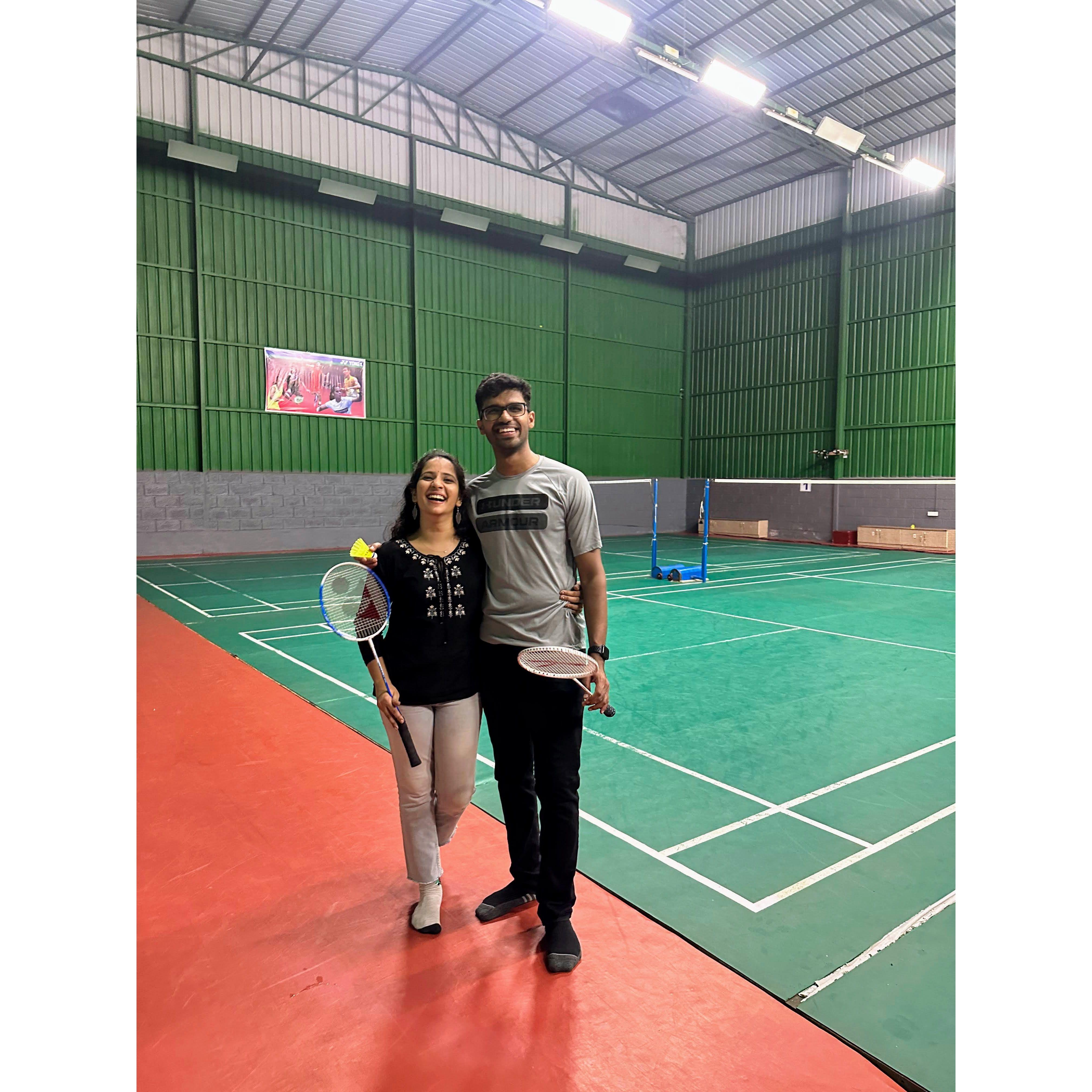 2023 in Bengaluru. First time meeting up in person after 3+ years.
When we last met in Bengaluru before lockdown, we made badminton plans. It was time to follow up on that once we got the chance.