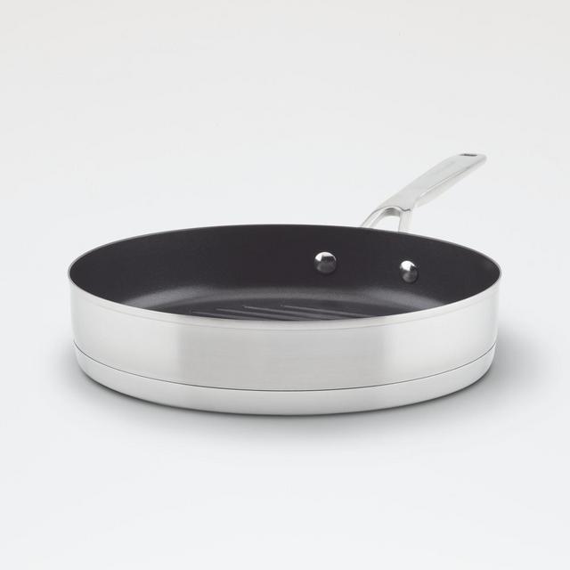 KitchenAid ® Stainless Steel 10.25" Round Non-Stick Grill Pan