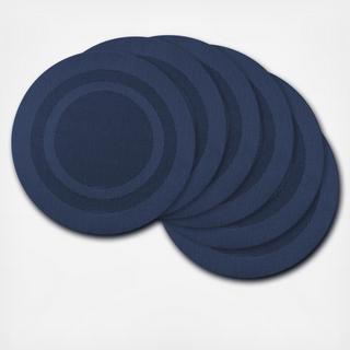 Round Doubleframe Placemat, Set of 6